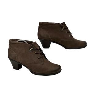 Earth Origins Devin Leather Boots SZ 8 Women's Brown Steampunk Victorian Cosplay